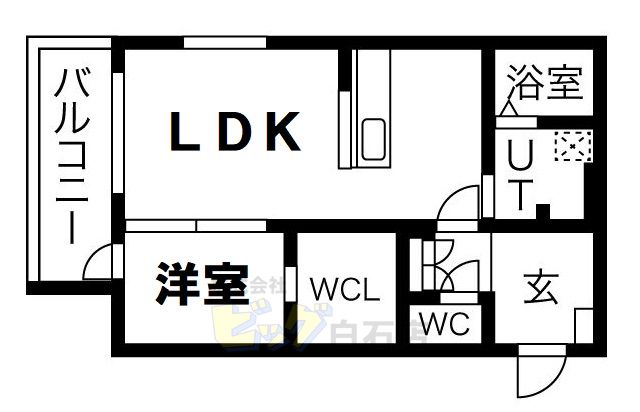 オルセーリュクス豊平の間取り