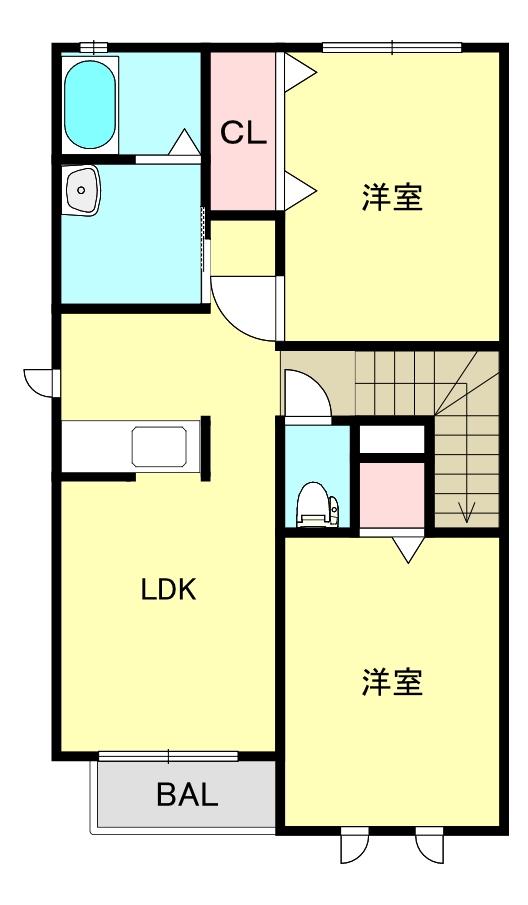 レザンジュBの間取り