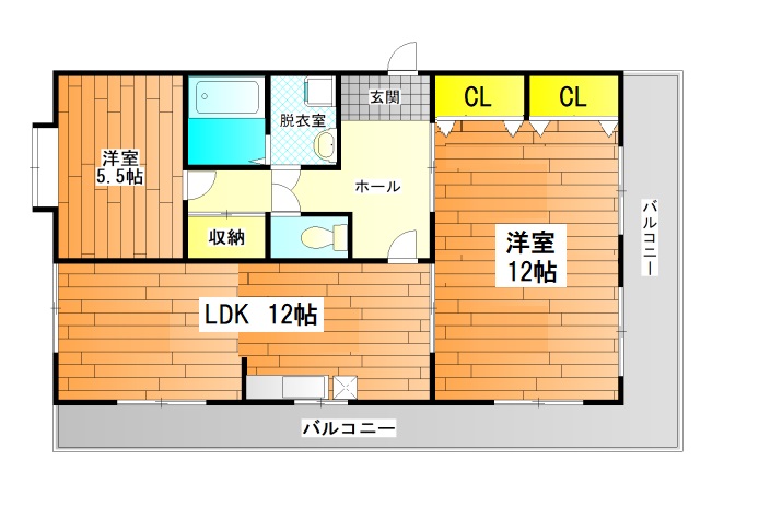 【峰塚マンションの間取り】