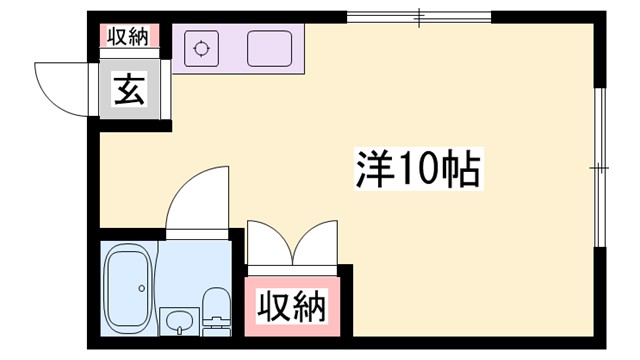 姫路市五軒邸のマンションの間取り