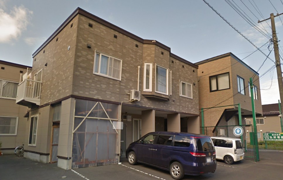 札幌市東区北四十八条東のアパートの建物外観