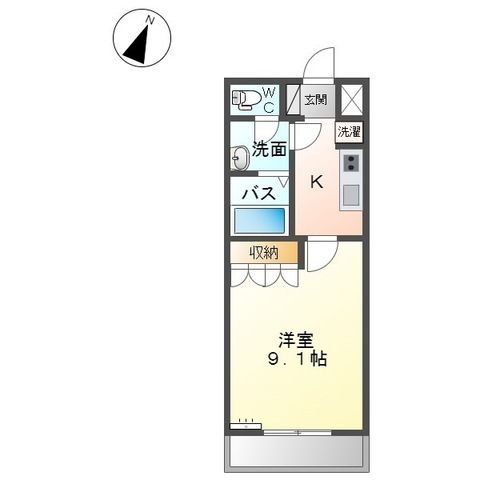 児玉郡神川町大字八日市のアパートの間取り