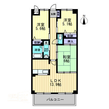 スカール屋島の間取り