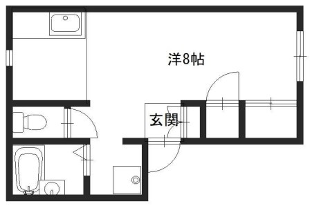 姫路市野里のアパートの間取り