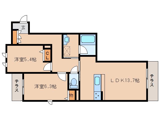 シャーメゾンK四条大路の間取り