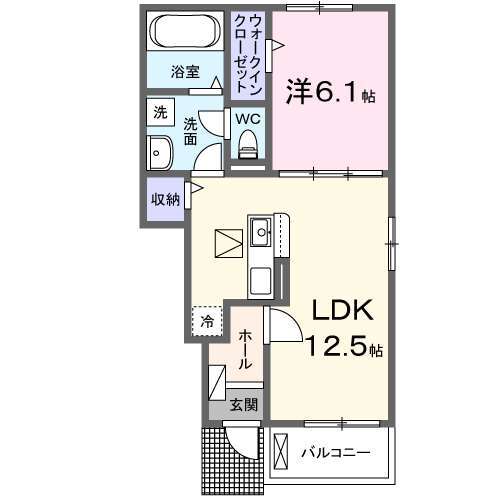 常滑市阿野町のアパートの間取り