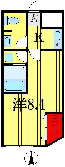 ビレッジハウス市場町の間取り