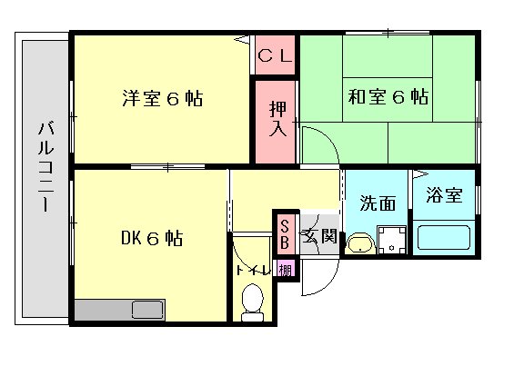 グランドハイツ木屋瀬の間取り