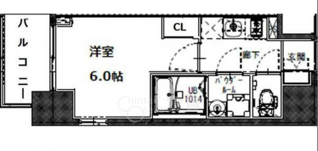 大阪市福島区海老江のマンションの間取り