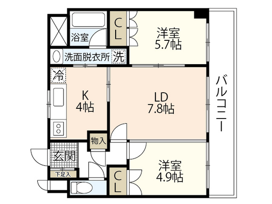 玉井マンションの間取り