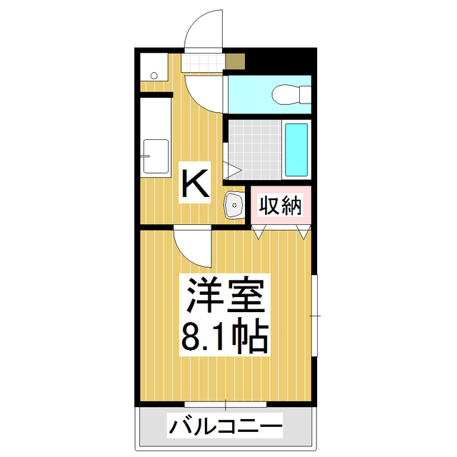 コーポ大北　Ｂ棟の間取り