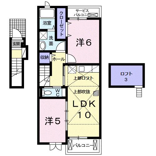 ヴィラグリーンの間取り