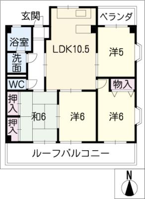 メゾン河村の間取り