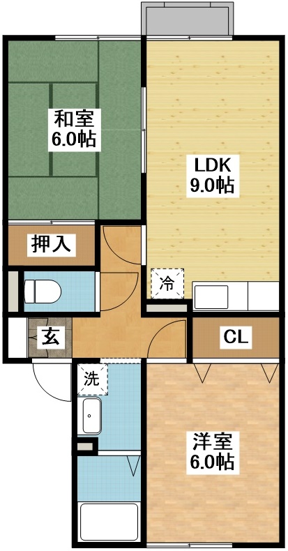 セジュール城戸の間取り