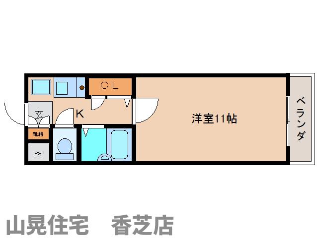 香芝市穴虫のマンションの間取り