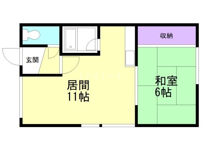 熊林アパートの間取り