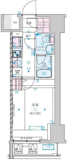 葛飾区東金町のマンションの間取り