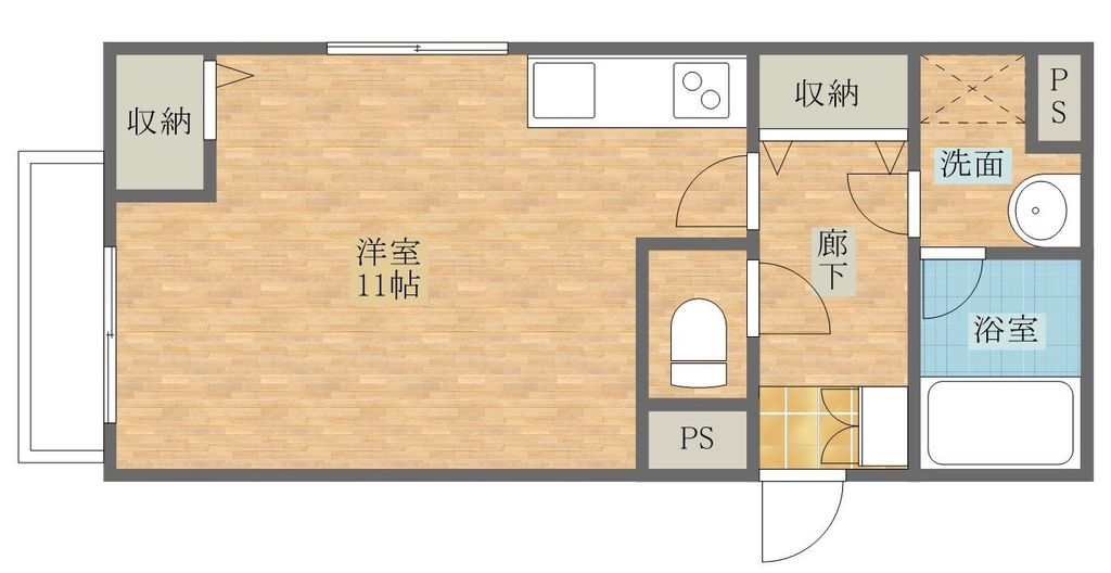 西彼杵郡時津町久留里郷のマンションの間取り