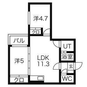 フォルトゥーナ学園前の間取り