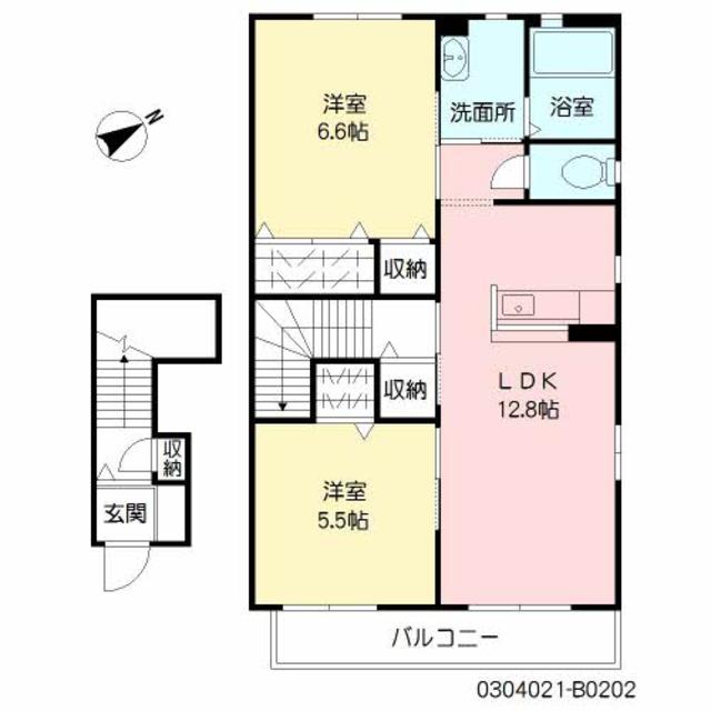 コンサルジュＭ　II棟の間取り