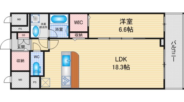 【LA`a　kea徳川の間取り】