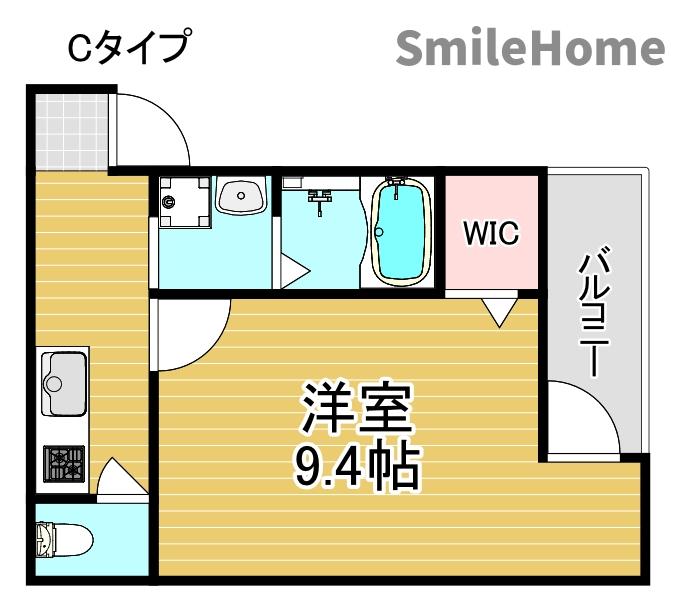 フジパレス住吉我孫子前III番館の間取り