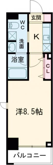 世田谷区上馬のマンションの間取り