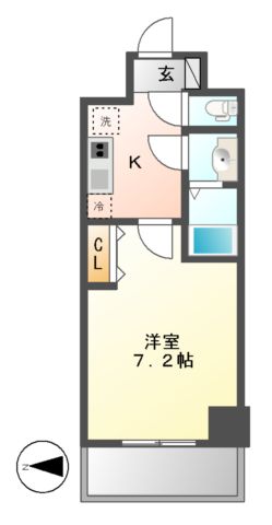 プレサンス久屋大通公園セラフィの間取り