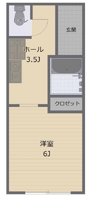 名古屋市緑区鳴海町のアパートの間取り