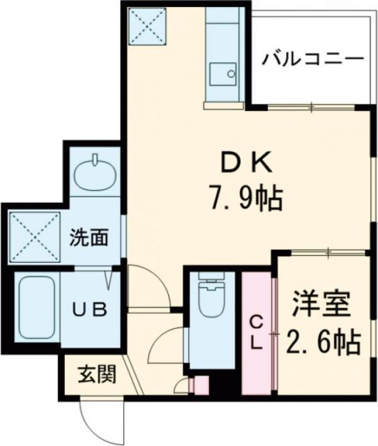 京都市伏見区醍醐下山口町のアパートの間取り