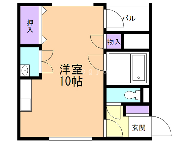 石狩郡当別町錦町のマンションの間取り