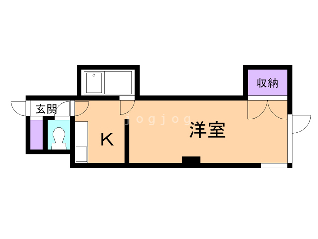 札幌市白石区菊水一条のマンションの間取り