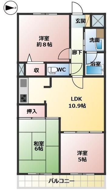 ライオンズガーデン浦和の間取り