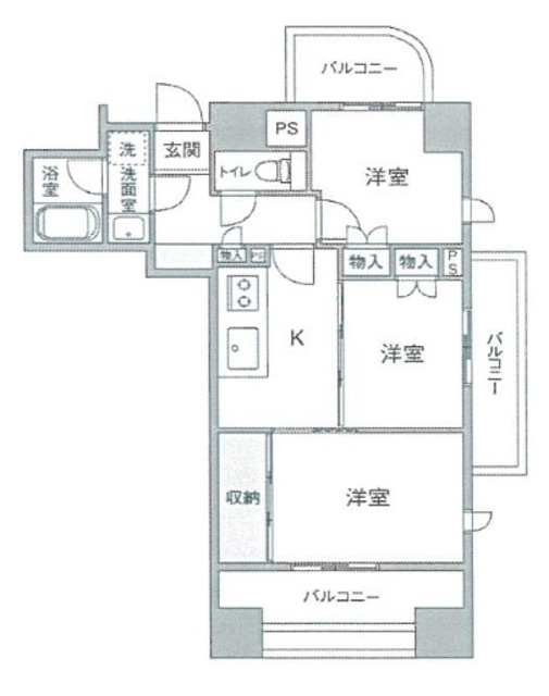 池袋西ハイムの間取り