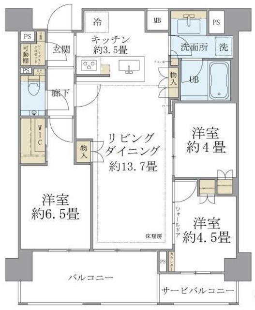 Brillia練馬春日町の間取り