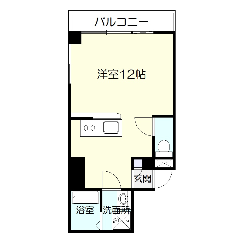 鹿児島市真砂本町のマンションの間取り