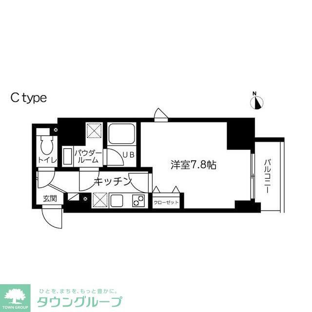 【台東区三筋のマンションの間取り】