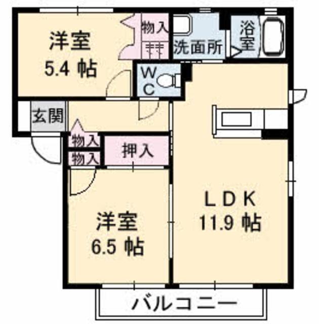 シャーメゾン明月　Ｃ棟の間取り