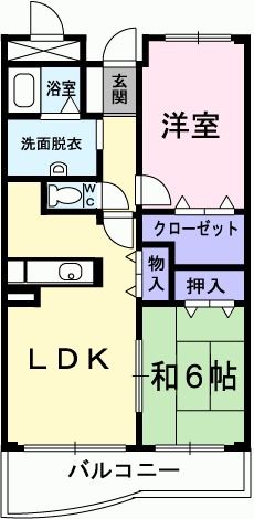 サン・フィオーレ赤津の間取り