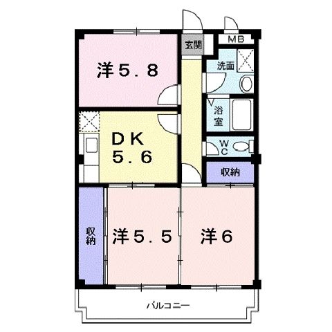 【北野幌マンションの間取り】