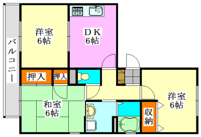 ハイローズ船橋壱番館の間取り