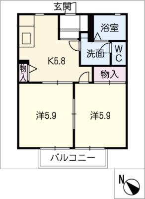 アドバンテージ　Ｂの間取り