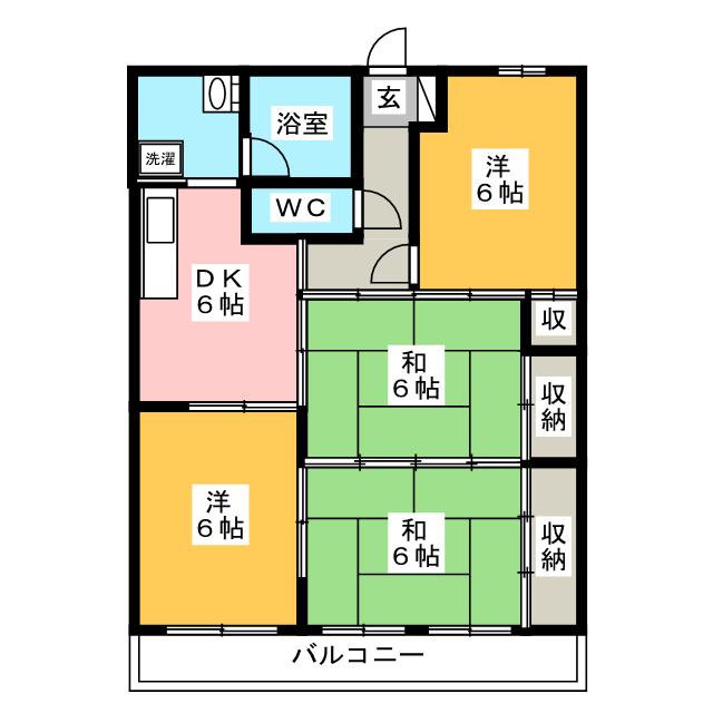 ハイタウンみずほ　IIIの間取り