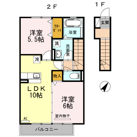 スカイハイツの間取り