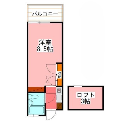 遊眠舎の間取り