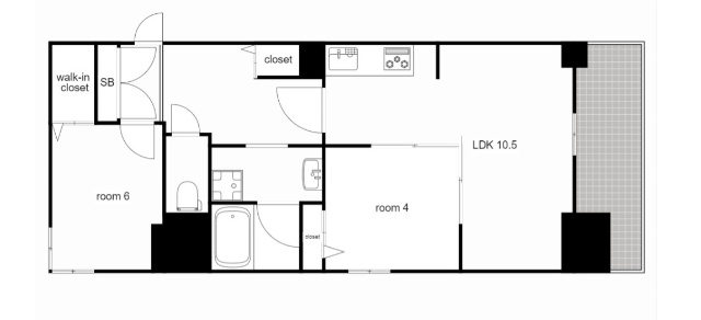 プレサンスTHE久屋大通レジェンドの間取り