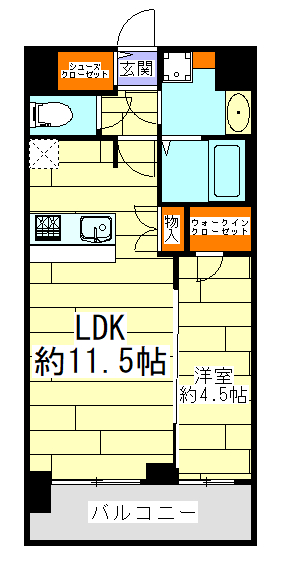 プレサンス大正フレンジの間取り