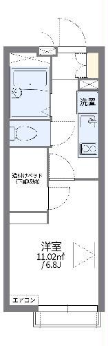 レオパレスアピラの間取り写真