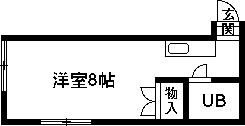 高崎市飯塚町のアパートの間取り