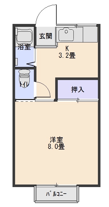 ハイツフジIの間取り